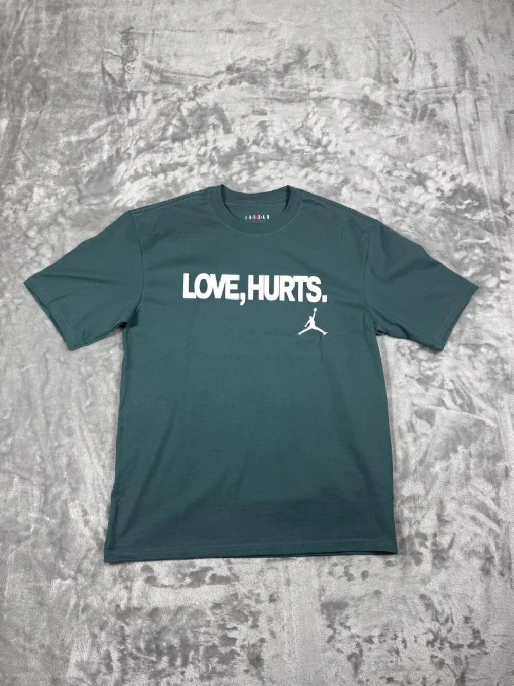 Jordan Shirt Men's Small Green Love Hurts Jumpman Tee Football